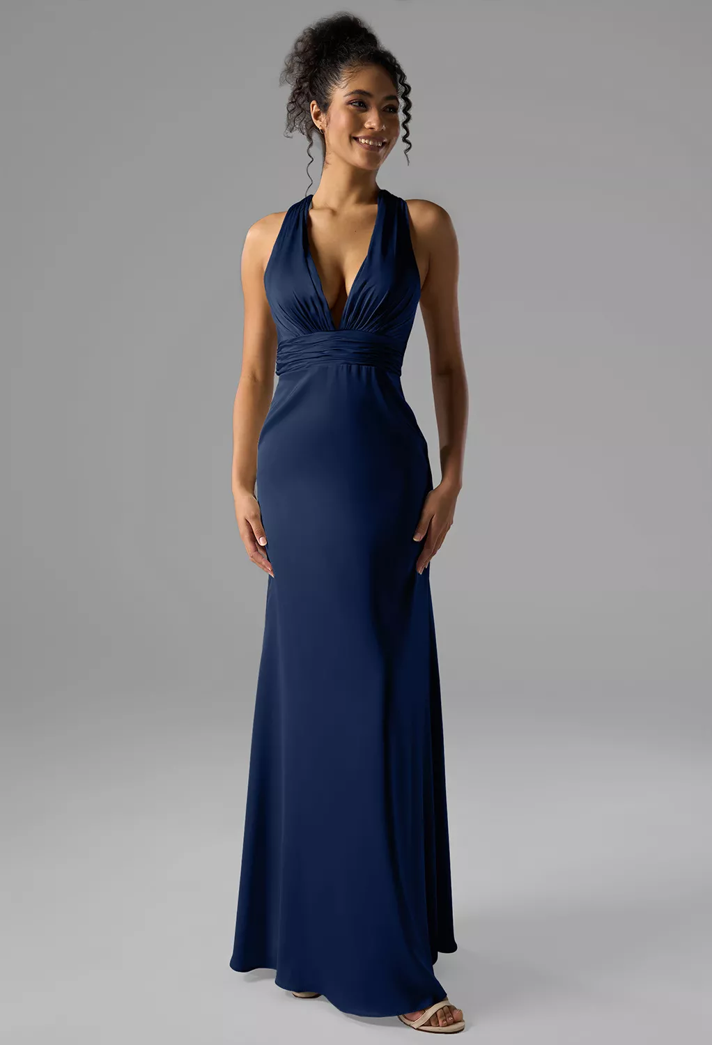 AW Erika Dark Navy  Cocktail Wedding Guest Dresses
